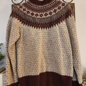Vintage Woolrich Fair Isle Sweater Size Medium